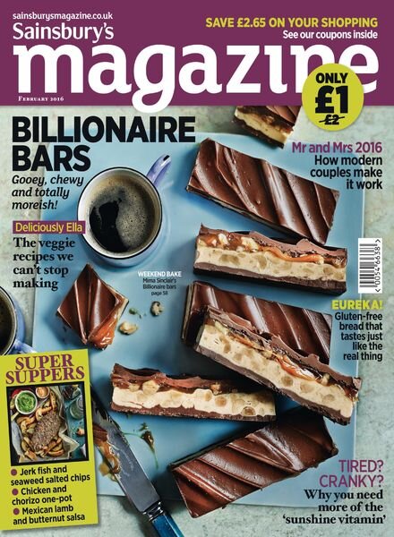 Sainsbury’s Magazine – February 2016 Cover