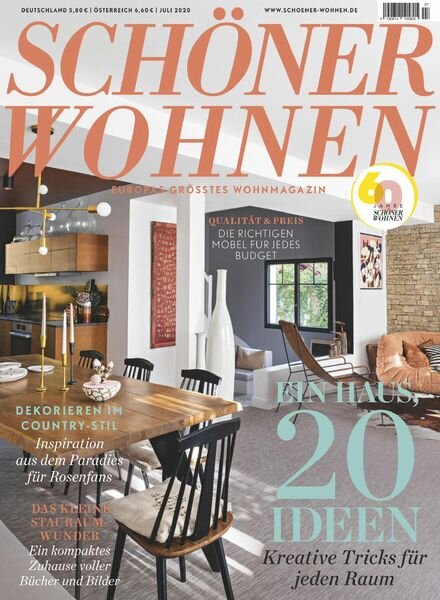 Schoner Wohnen – Juli 2020 Cover