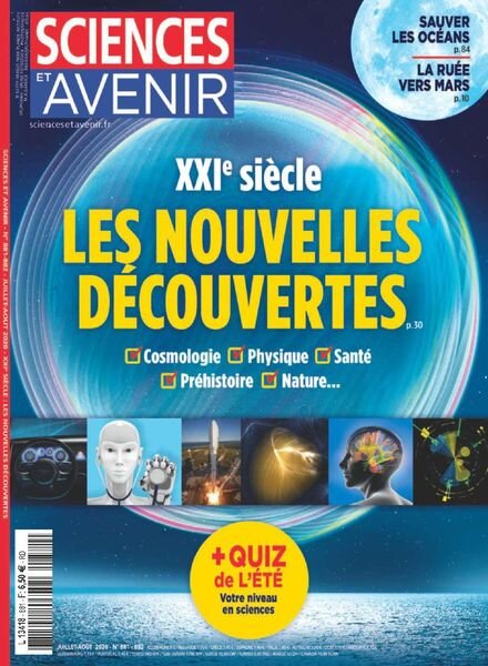 Sciences et Avenir – Juillet-Aout 2020 Cover