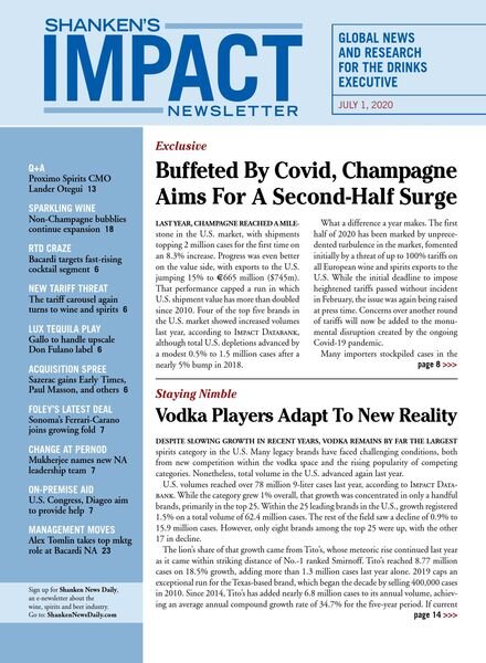 Shanken’s Impact Newsletter – July 2020 Cover