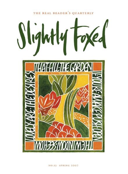 Slightly Foxed – Spring 2007 Cover