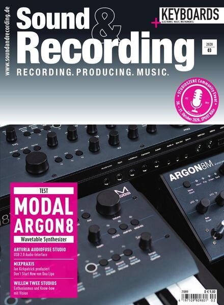 Sound & Recording – Mai 2020 Cover
