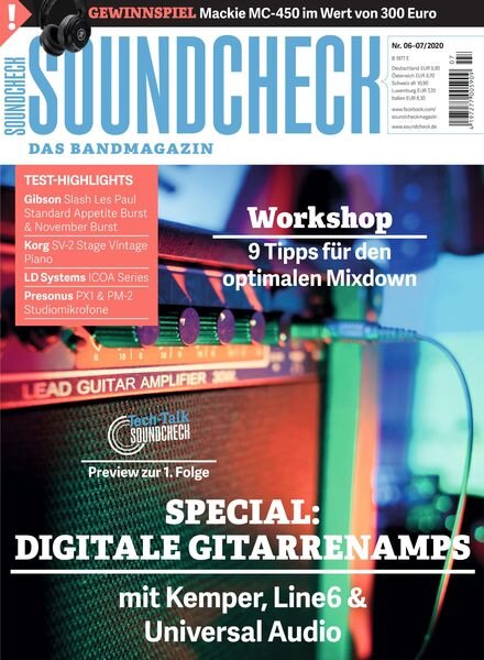 SOUNDCHECK – 29 Juni 2020 Cover