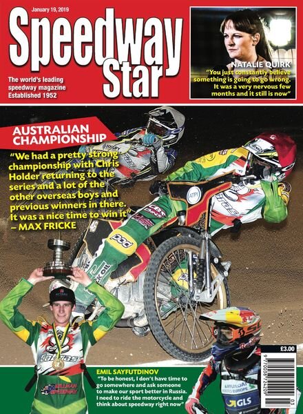Speedway Star – January 19, 2019 Cover