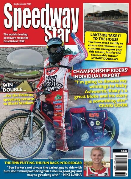 Speedway Star – September 8, 2018 Cover