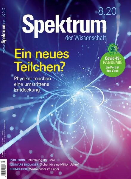 Spektrum der Wissenschaft – 18 Juli 2020 Cover