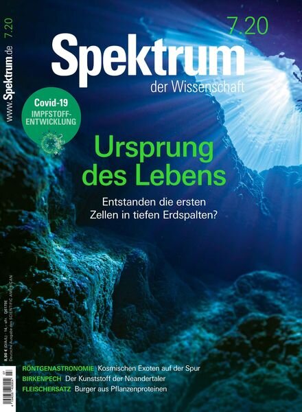 Spektrum der Wissenschaft – 20 Juni 2020 Cover