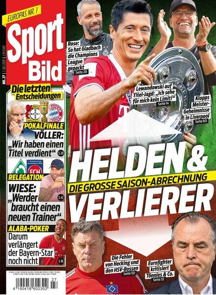 SPORT BILD – 01 Juli 2020 Cover