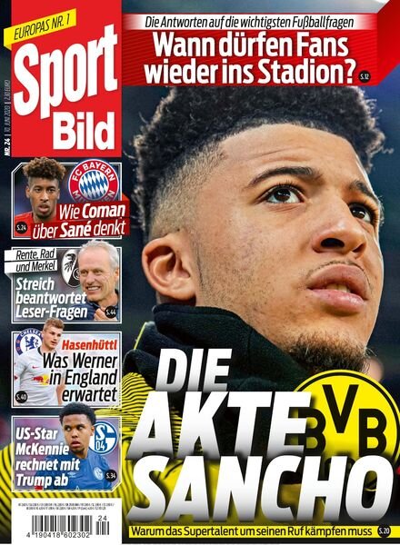 SPORT BILD – 10 Juni 2020 Cover