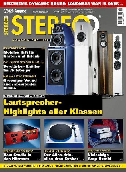 Stereo – August 2020 Cover