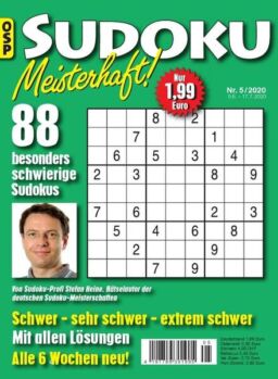 Sudoku Meisterhaft – Nr.5 2020