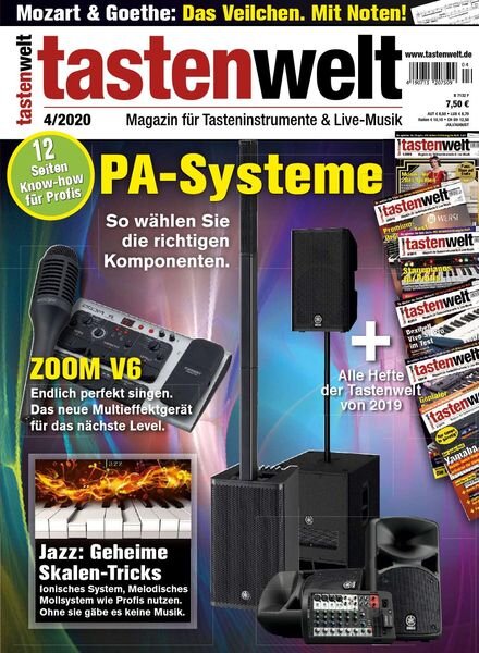 Tastenwelt – Juli-August 2020 Cover