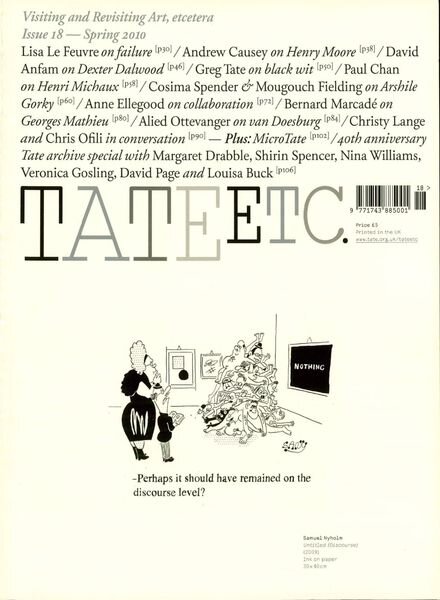 Tate Etc – Issue 18 – Spring 2010 Cover
