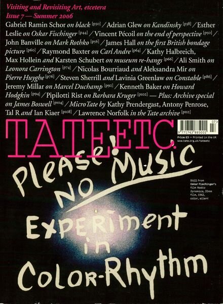 Tate Etc – Issue 7 – Summer 2006 Cover