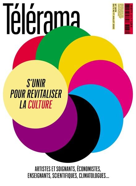 Telerama Magazine – 11 Juillet 2020 Cover