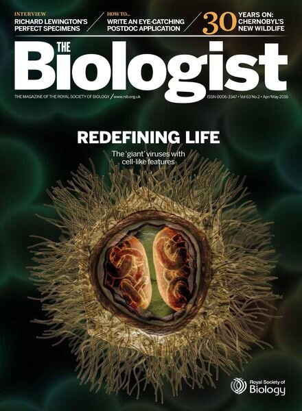 The Biologist – April- May 2016 Cover