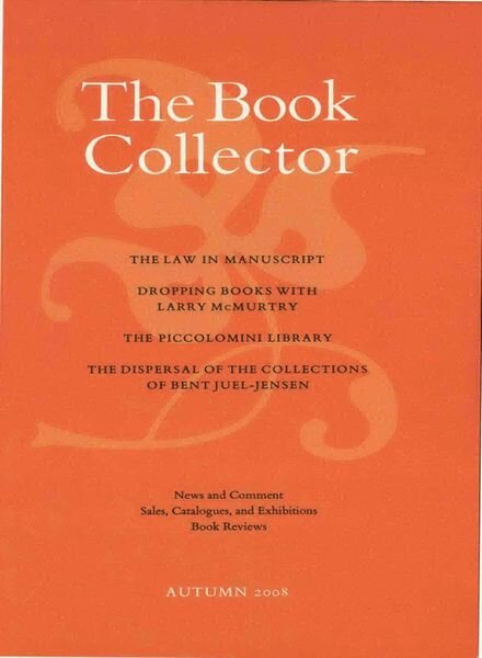 The Book Collector – Autumn 2008 Cover