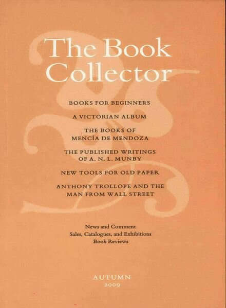 The Book Collector – Autumn 2009 Cover