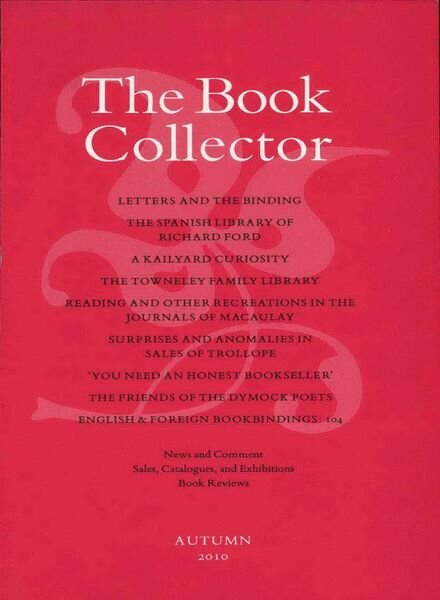 The Book Collector – Autumn 2010 Cover