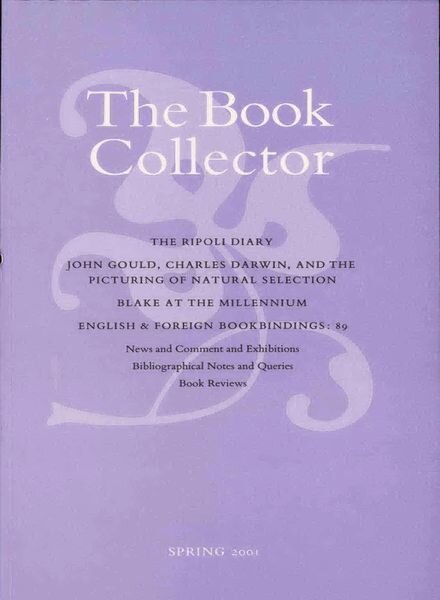 The Book Collector – Spring 2001 Cover