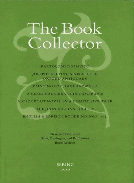 The Book Collector – Spring 2010 Cover