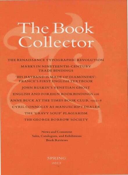 The Book Collector – Spring 2011 Cover