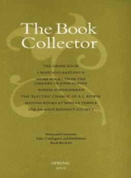 The Book Collector – Spring, 2012