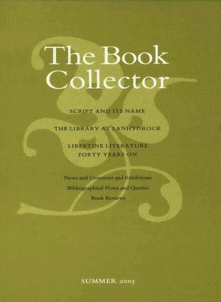 The Book Collector – Summer 2005 Cover