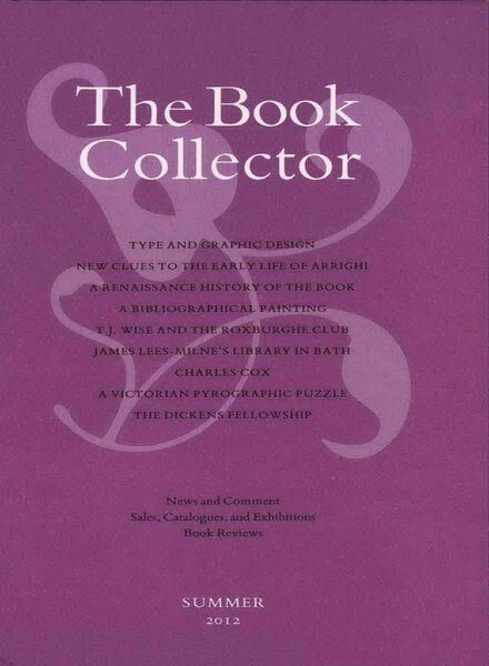 The Book Collector – Summer 2012 Cover