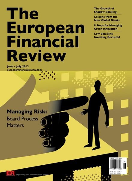 The European Financial Review – June – July 2013 Cover