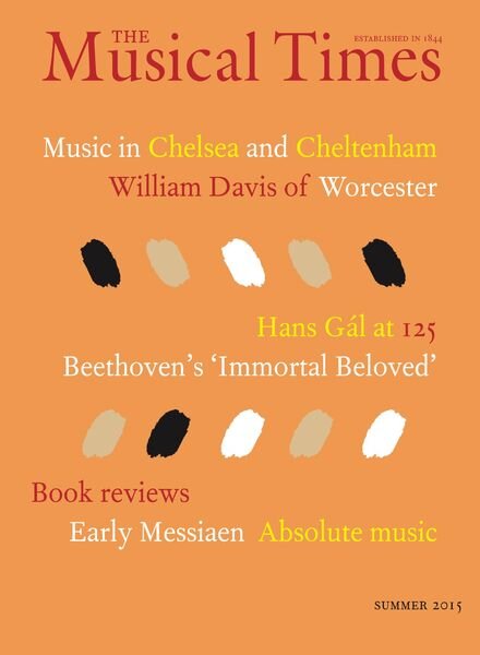 The Musical Times – Summer 2015 Cover