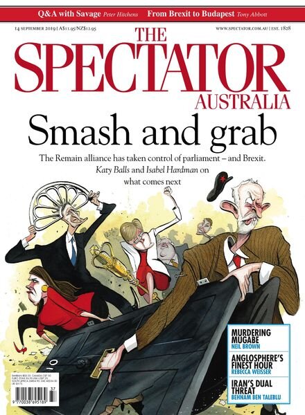 The Spectator Australia – 14 September 2019 Cover