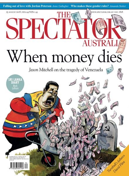 The Spectator Australia – 25 August 2018 Cover