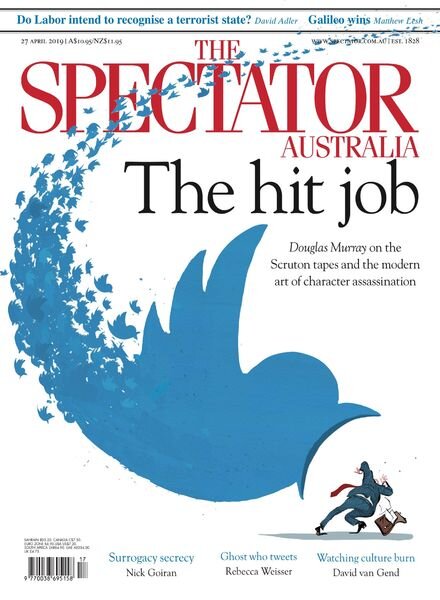 The Spectator Australia – 27 April 2019 Cover