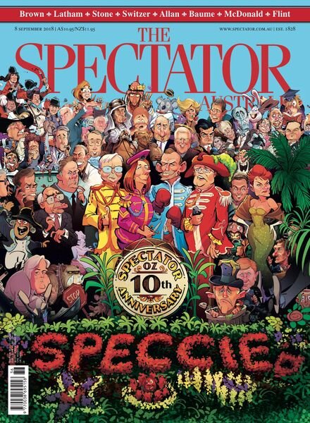 The Spectator Australia – 8 September 2018 Cover