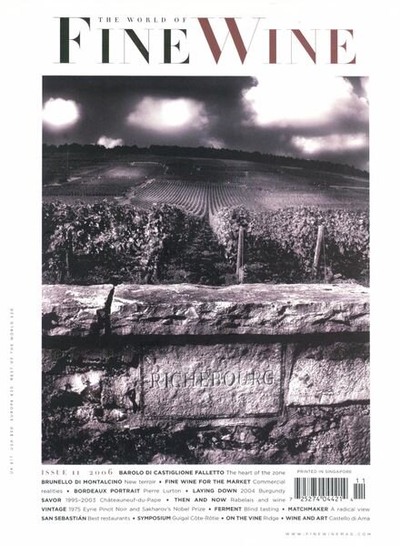The World of Fine Wine – Issue 11 Cover