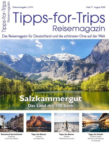 Tipps for Trips – August 2020 Cover