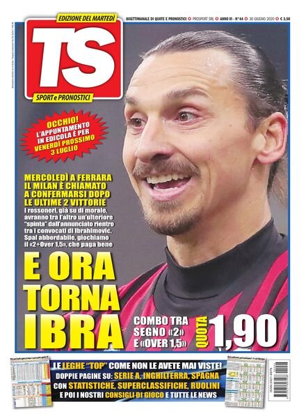 Totoguida Scommesse – 30 Giugno 2020 Cover
