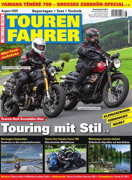 Tourenfahrer – August 2020 Cover
