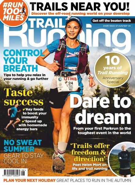 Trail Running – August-September 2020 Cover