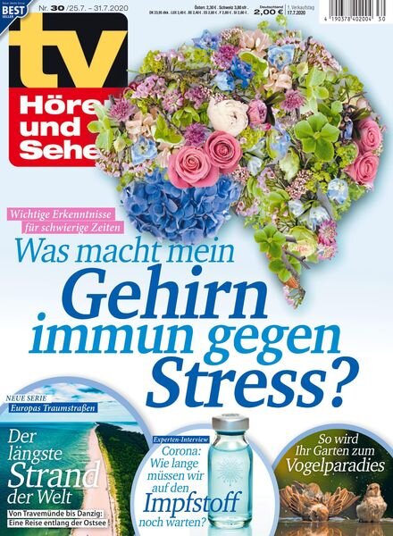 TV HOren und Sehen – 17 Juli 2020 Cover