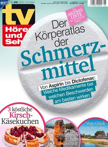 TV HOren und Sehen – 19 Juni 2020 Cover