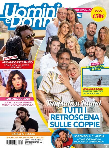 Uomini e Donne magazine – 03 luglio 2020 Cover