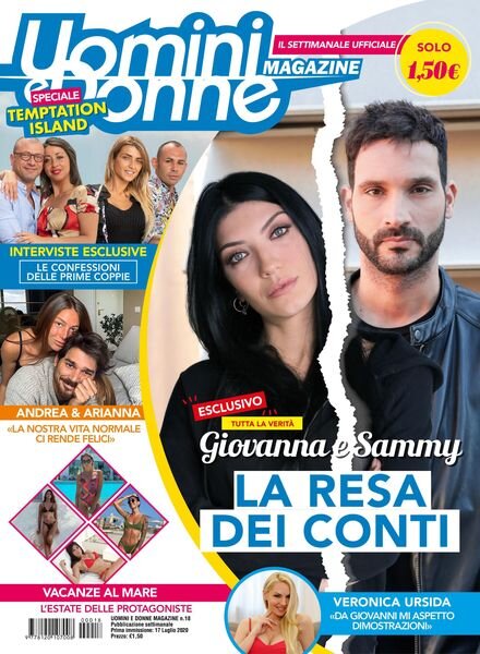 Uomini e Donne magazine – 17 luglio 2020 Cover