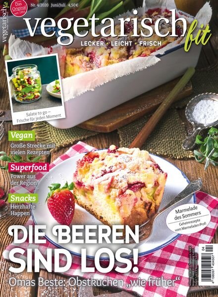 vegetarisch fit – 10 Juni 2020 Cover