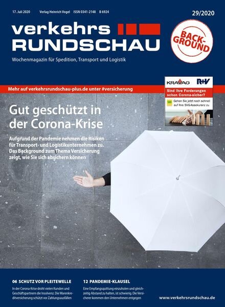 VerkehrsRundschau – 13 Juli 2020 Cover