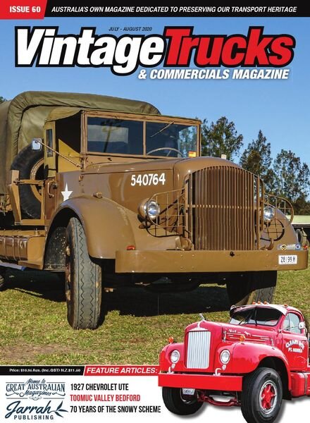 Vintage Trucks & Commercials – July-August 2020 Cover