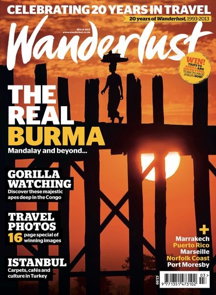 Wanderlust UK – March 2013 Cover