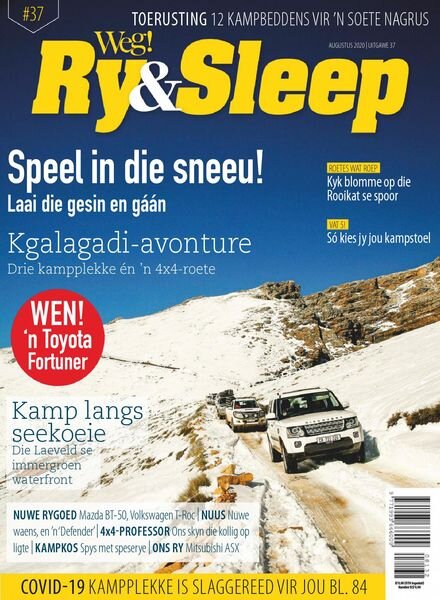 Weg! Ry & Sleep – Augustus 2020 Cover