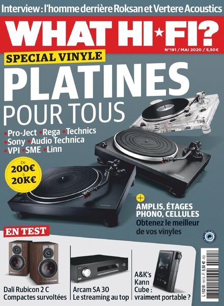 What Hifi France – mai 2020 Cover